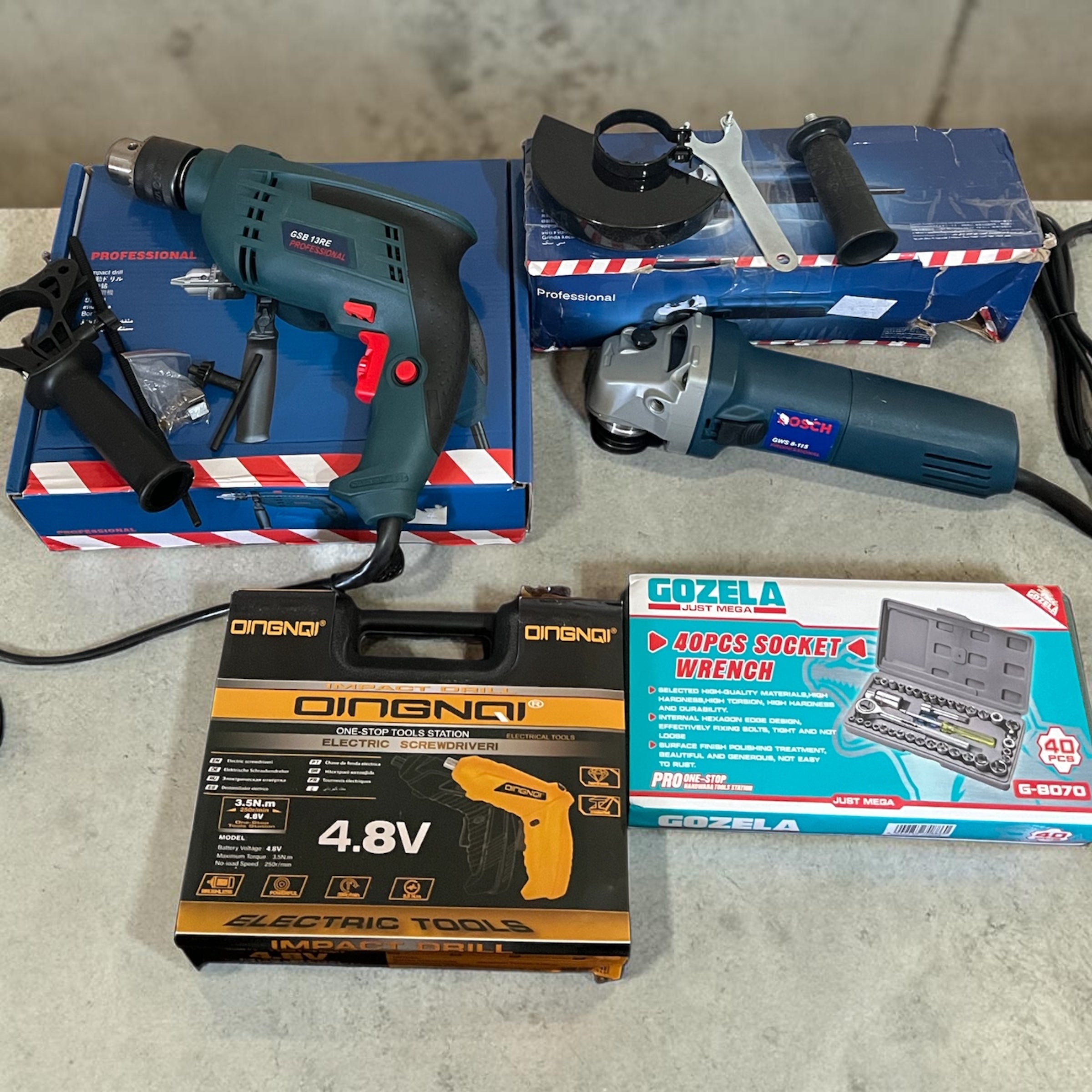 Pack Bosch QUATRES produits